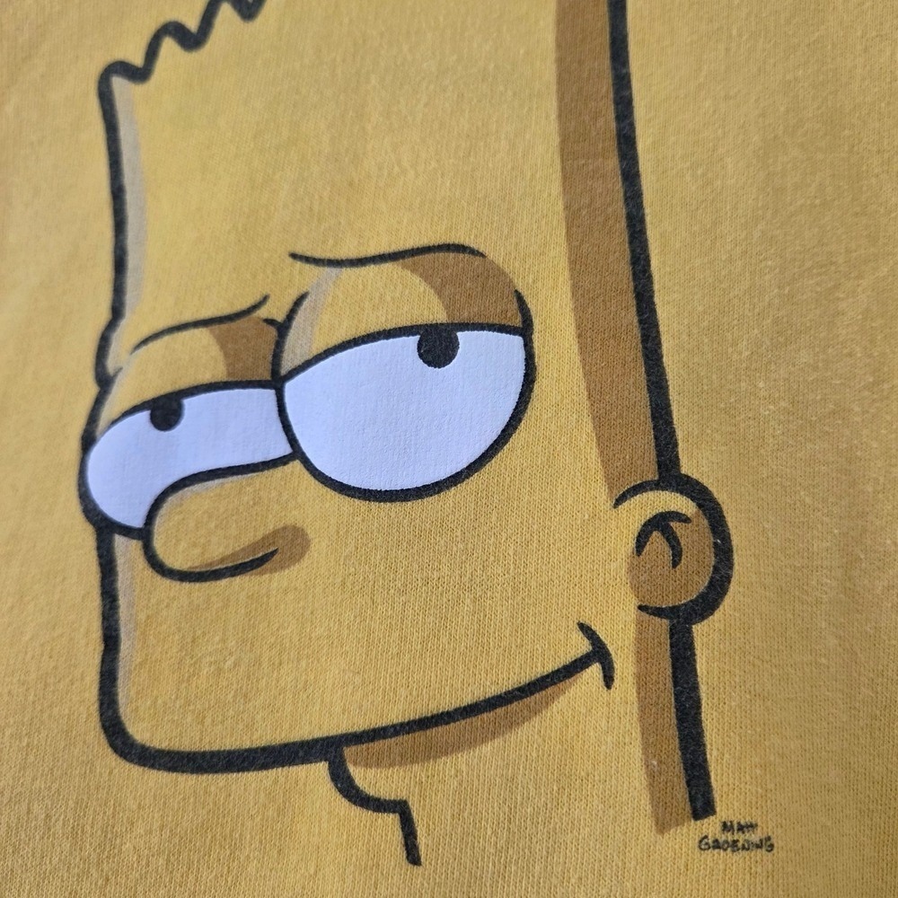 The Simpsons Bart Simpson‎ Yellow Graphic Hoodie Youth Small Universal Studios